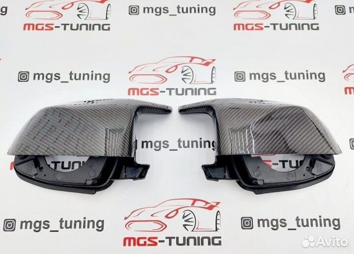 Корпуса зеркал X4M F98 на X4 G02 карбон