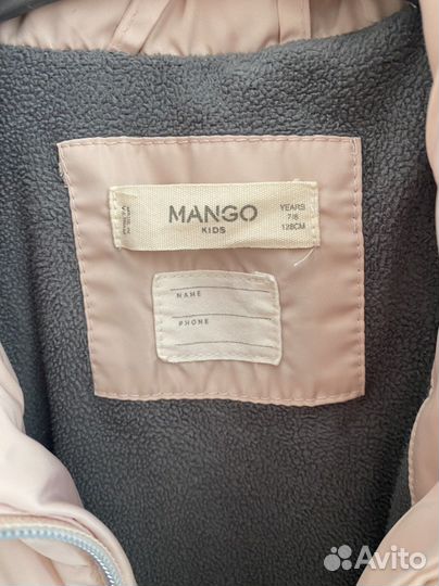 Куртка mango теплая