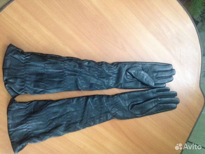 Перчатки женские кожаные