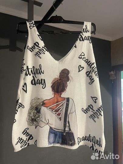 Майка вязанная