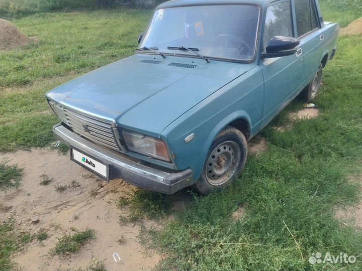 ВАЗ 2107 1.7 МТ, 2005, битый, 95 000 км