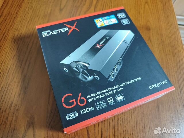 Creative sound blasterx g6 купить в Москве | Электроника | Авито