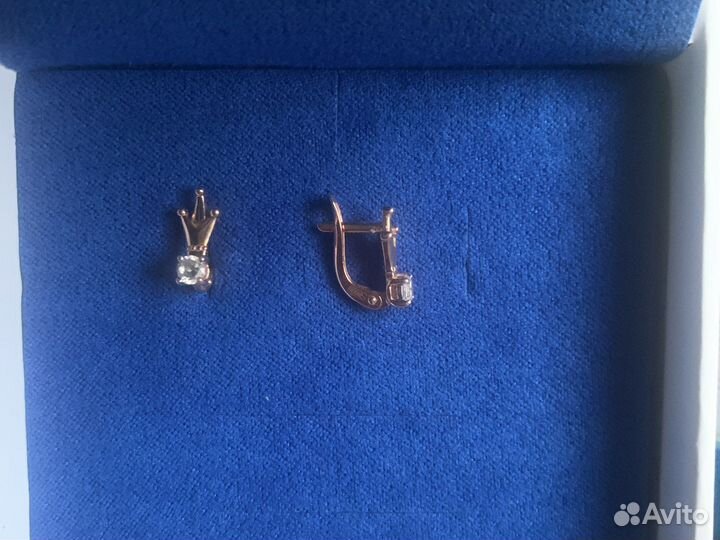Золотые серьги детские585