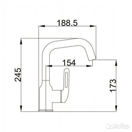 Смеситель Haiba настенный хром HB10825