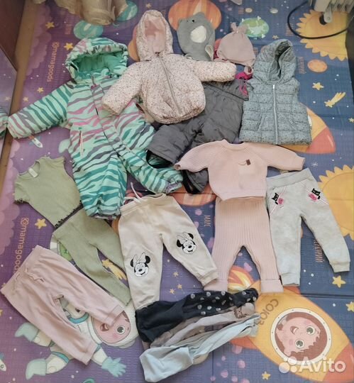 Одежда на девочку 80 86 пакетом