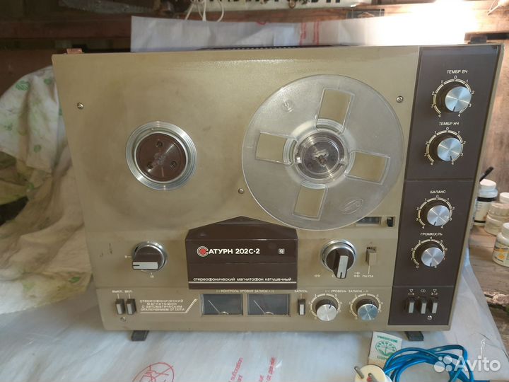 Катушечный магнитофон сатурн мк-202с-2