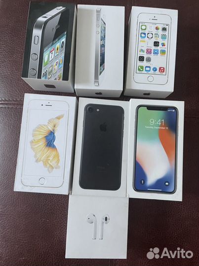 Коробки оригинальные от iPhone 4, airpods 2 поколе