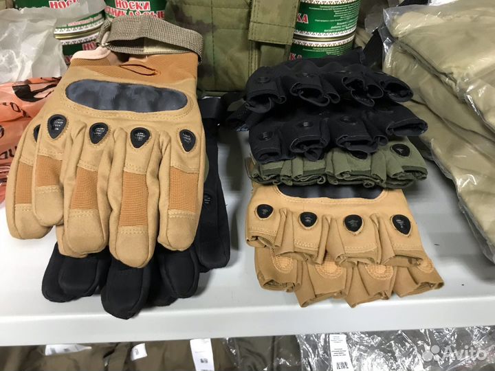 Перчатки тактические беспалые страйкбол