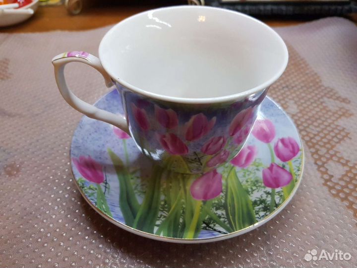 Чашка с блюдцем подарочный набор