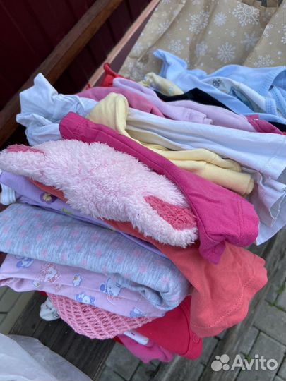 Одежда для девочки пакетом 0-1 год. В дар