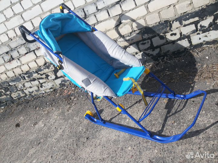 Санки-коляска для детей до 3 лет