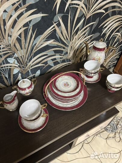 Сервиз чайный, кобальт, винтаж, Япония