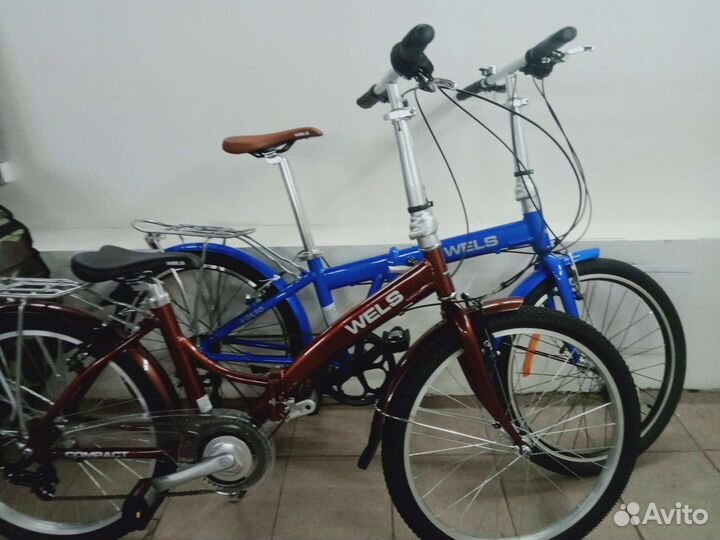 Велосипед 24 лёгкий алюм. Складной с багажником