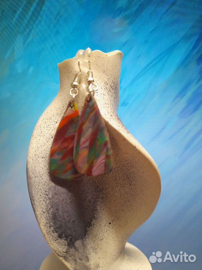 Серьги из полимерной глины