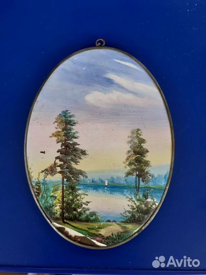 Панно ретро СССР финифть