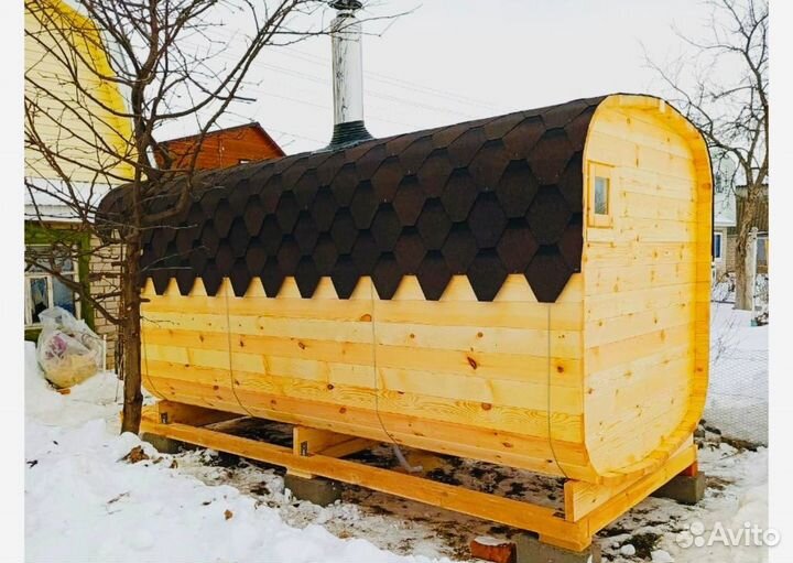 Баня бочка квадро под ключ от производителя