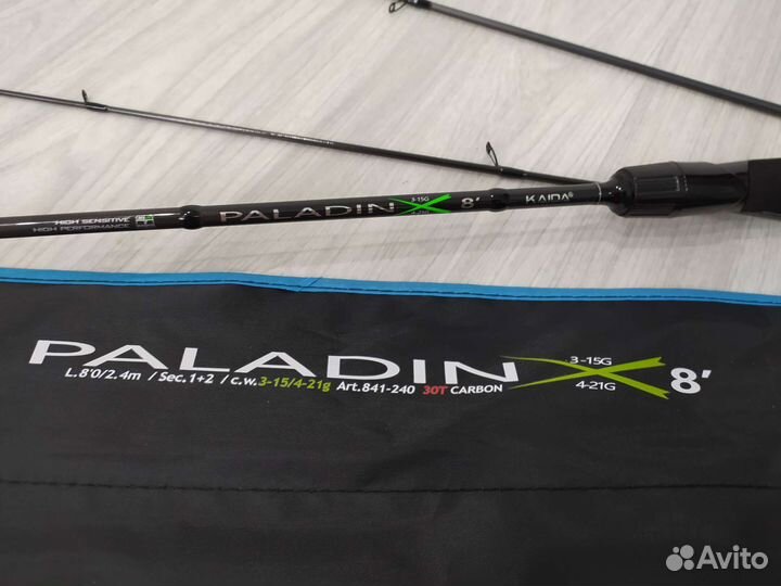 Спиннинг Kaida Paladin 2.4м с тестом 3/15-4/21гр