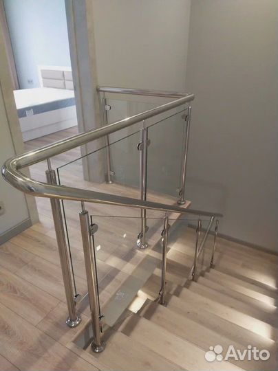 Перила из нержавеющей стали, пвх, стекло