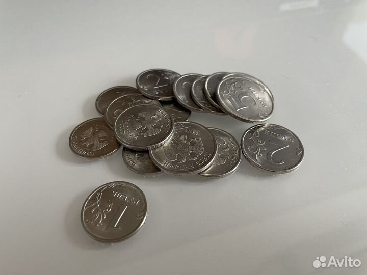 Монеты России 1,2,5 рублей спмд