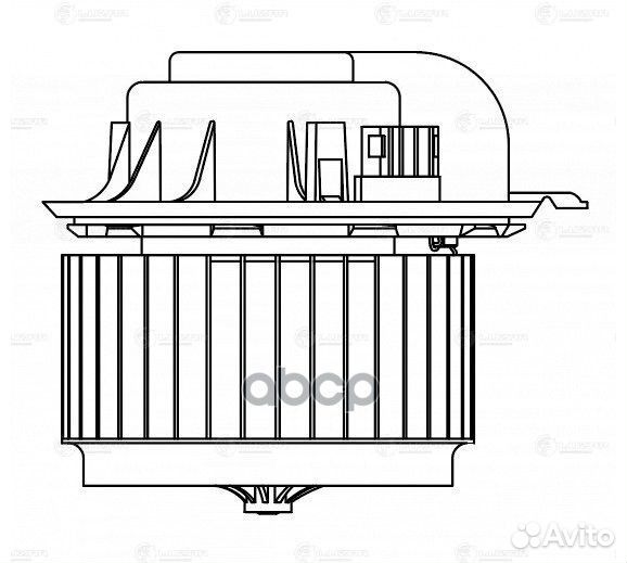 Э/вентилятор отоп. VW Touareg (02) /Audi Q7 (05