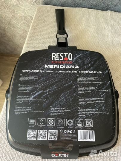 Сковорода -гриль Resto 28см новая