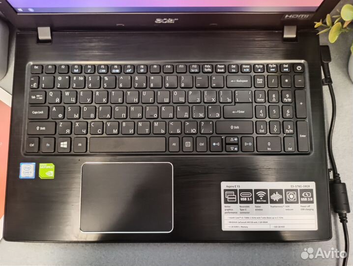 Ноутбук Acer/i5 7200/4GB/MX130/1000GB