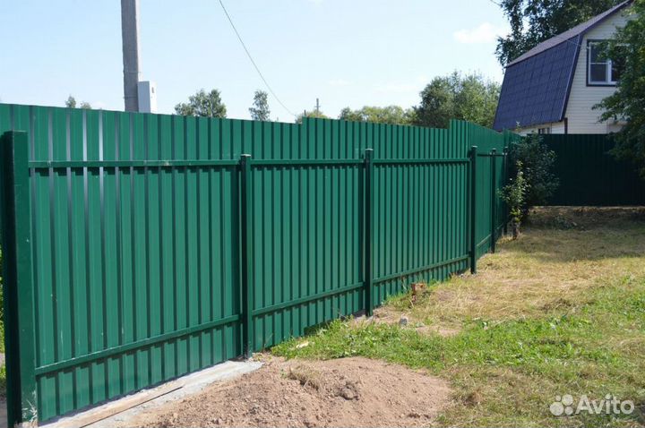 Профлист с установкой