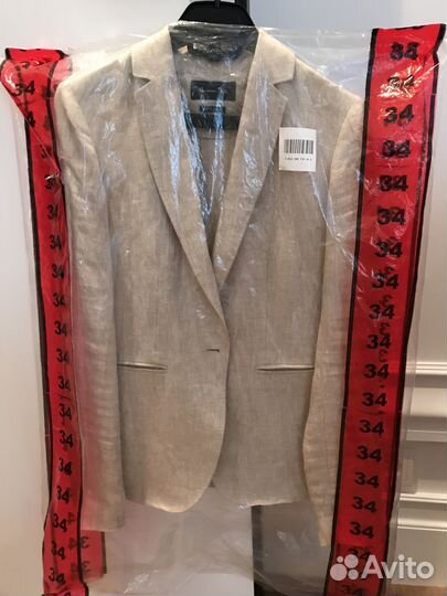 Massimo dutti пиджак лён XS новый