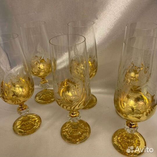 Чешские бокалы новые