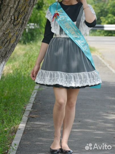 Школьная форма платье и фартук