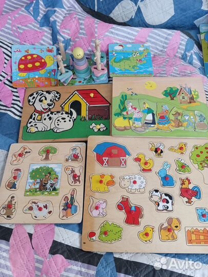 Пазлы, сортеры, игрушки