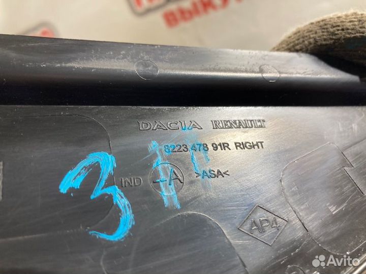 Накладка рамки двери задняя правая Renault Duster