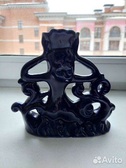 Подсвечник кобальт СССР