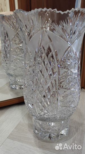 Новая хрустальная ваза для цветов 