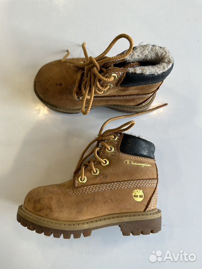 Ботинки Timberland x Champion. Оригинал