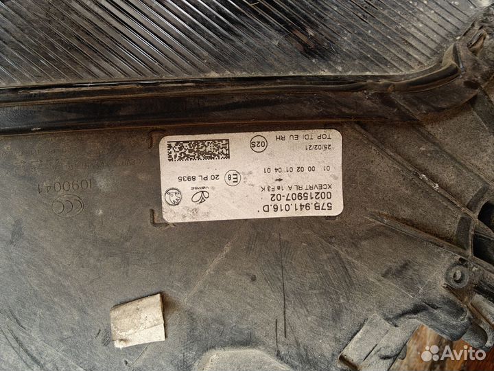 Блокфара правая шкода карок 2017 на запчасти