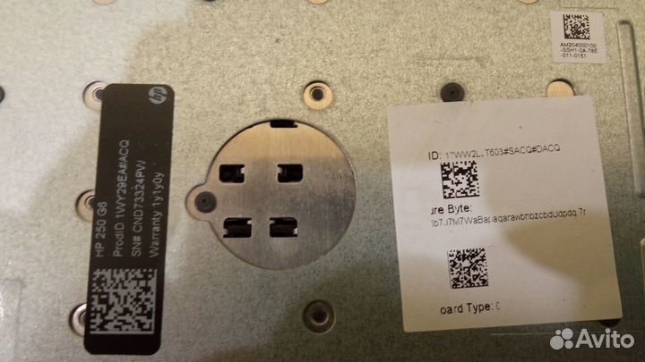 Топкейс для HP 250 G6 с клавиатурой и тачпадом
