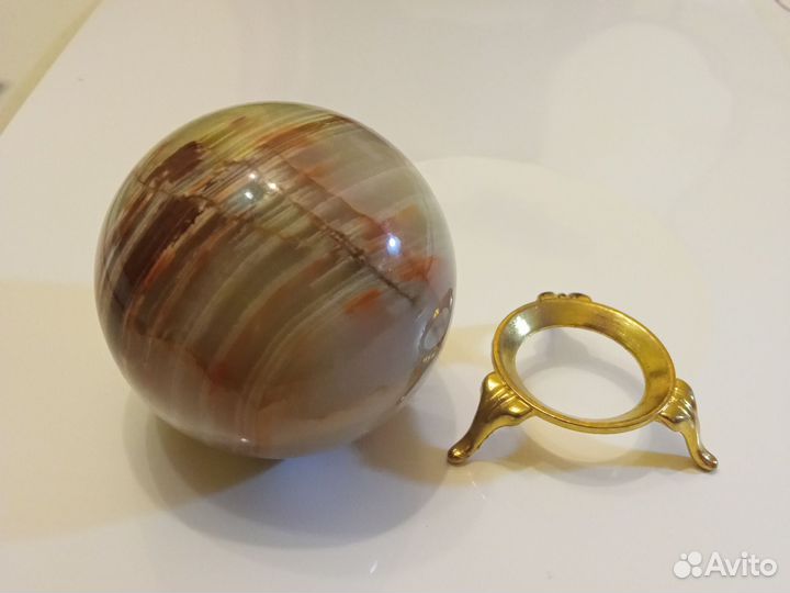 Декоративный шар из оникса диаметром 75мм