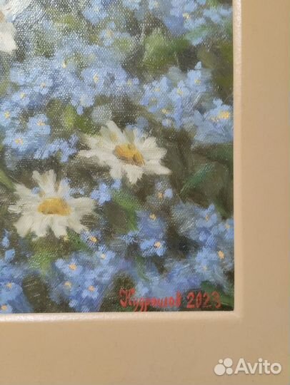 Картина маслом цветы