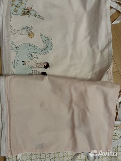 Наволочки на подушки/бортики для кроватки 12 шт