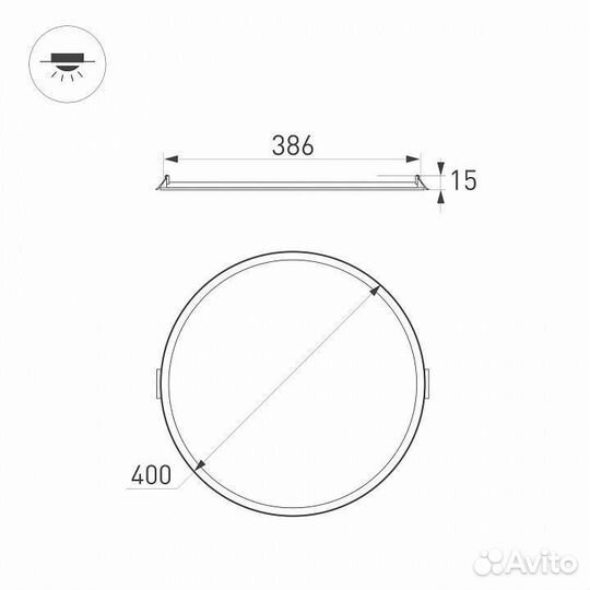 Встраиваемый светильник Arlight DL edge 034724