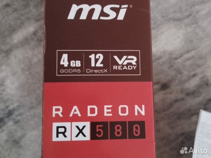 Видеокарта rx 580 4 gb