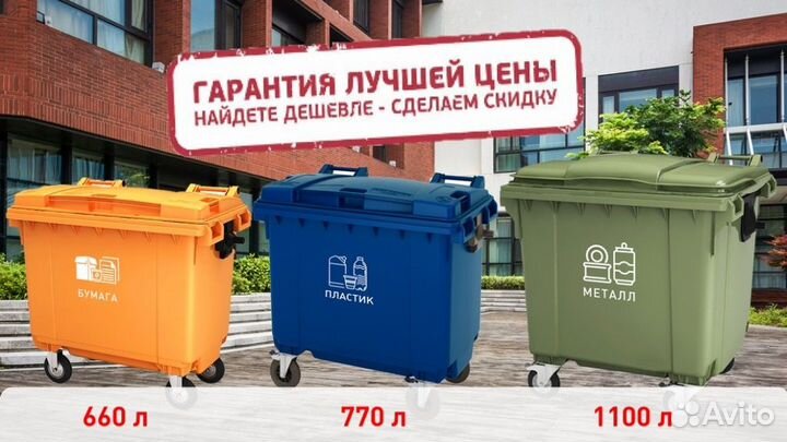 Пластиковые мусорные контейнеры для тбо