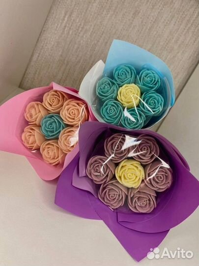 Букеты из шоколадных роз