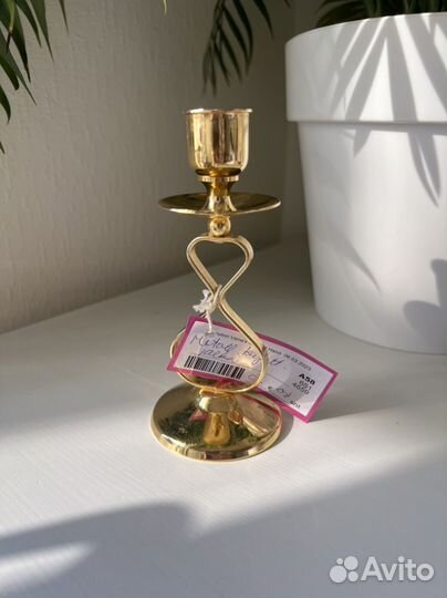 Подсвечник золотой