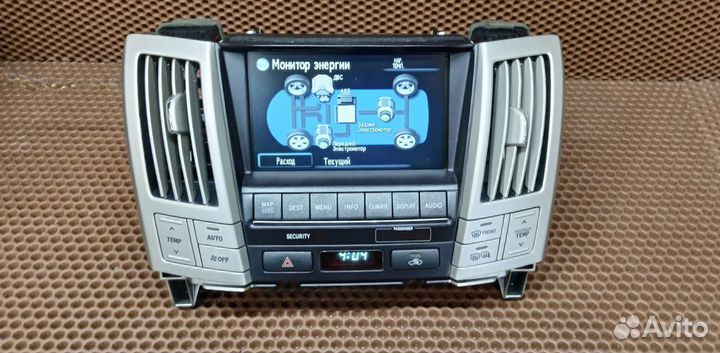 Дисплей lexus rx400h rx350 магнитола русский язык