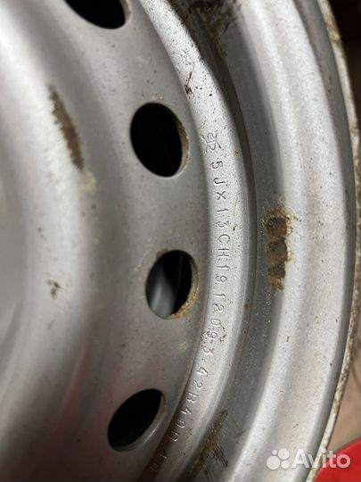 Комплект штампованные диски r13