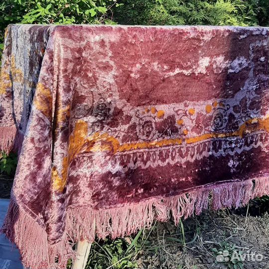 Плюшевая скатерть СССР