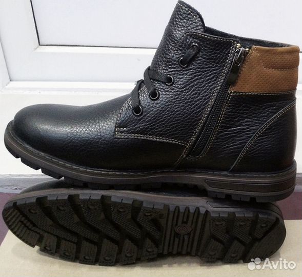 Ботинки кожа\мех муж