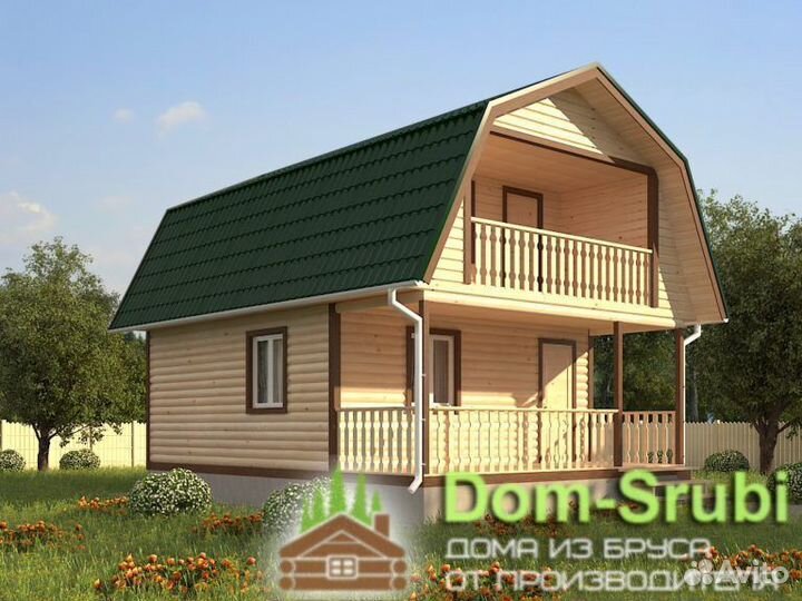 Костерёво. Хорошая надёжная Баня из бруса Б-26 6х8